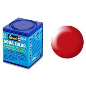 Revell Aqua #332 Luminous Red - Satin - RAL3026 - Acryl - 18ml Verf potje
