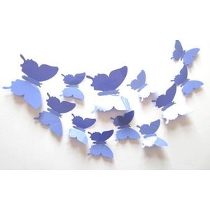 Effen paarse 3D-vlinders