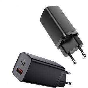 Zazitec ZT-PD65V GaN2 Fast charger 65W USB A / USB Type C Quick Charge 3.0 Power Delivery (Gallium Nitride) - Black