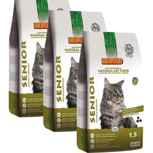 Biofood Ncf Senior Ageing - Kattenvoer - 3 x 1.5 kg