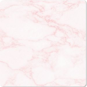 Muismat - Mousepad - Marmer - Textuur - Roze - Chic - 30x30 cm - Muismatten