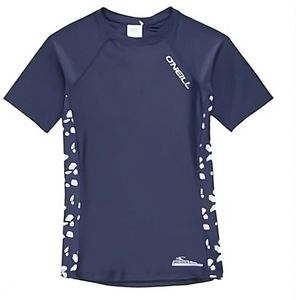 O'Neill - UV-shirt met korte mouwen voor meisjes - Print - Donkerblauw - maat 104cm