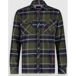 Twinlife Jas Overshirt Plaid Tw12215 Deep Depths 624 Mannen Maat - XL