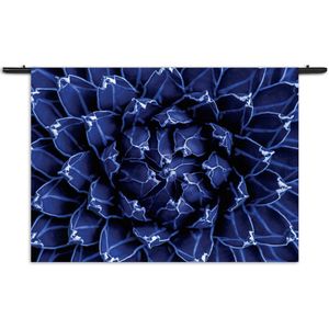 Velours Wandkleed Kleurrijke bloem 2 Rechthoek Horizontaal XXXL (150 X 210 CM) - Wandkleden - Met roedes