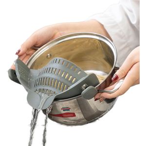 Siliconen vergiet - 100% BPA-vrij - grijs - keukenaccessoires