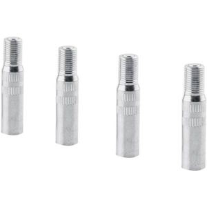 Verlengadapter ventielverlenging 39 mm x 75 mm - Rechte verlenging voor bandenventiel - Ventieldoppen voor auto, motorfiets en fiets