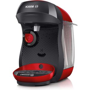 Tassimo Happy capsulemachine - meer dan 70 dranken - volautomatisch - geschikt voor alle kopjes - eenvoudige bereiding - 1.400 watt - Rood