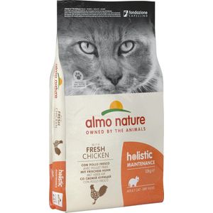 Almo Nature Holistic Droogvoer voor Volwassen Katten - Kalkoen - Holistic Kalkoen - 12kg