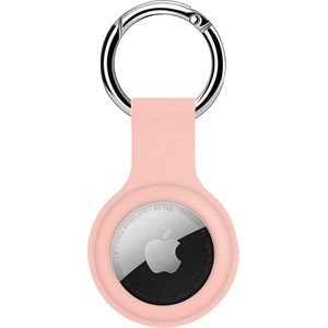 Jumada's Sleutelhanger voor Apple Airtag - Airtag Beschermhoesje - Apple Airtag Hoes - Siliconen - Roze