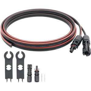 Solarkabel Verlengkabel (Rood/Zwart) 4 mm² 3 Meter