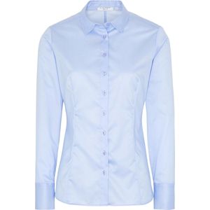 ETERNA dames blouse slim fit - lichtblauw - Maat: 34