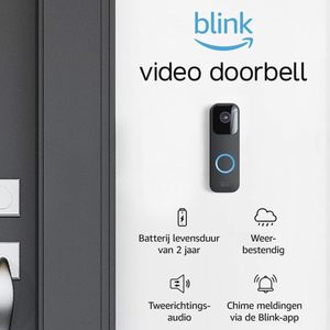 Videodeurbel met Sync Module 2 - HD Video, Infrarood Nachtzicht, Draadloze Installatie