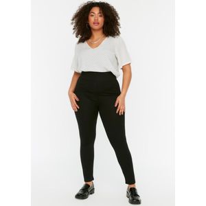 Trendyol Vrouwen Lang Hoge taille Dun Zwarte gebreide Consolidator-legging met hoge taille TBBSS22TA0022