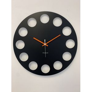 ChantalBrandO Wandklok MARAVAL Black XL Modern Design