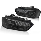 Koplampen - voor Audi A4 B8 2012-2015 LED DRL - zwart