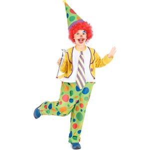 LUCIDA - Clown outfit voor jongens - M 122/128 (7-9 jaar)
