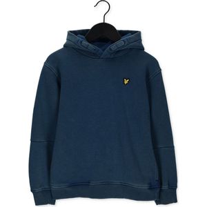 Lyle & Scott Pocket Oversized Dust Wash Bb Oth Truien & Vesten Jongens - Sweater - Hoodie - Vest- Blauw - Maat 128/134