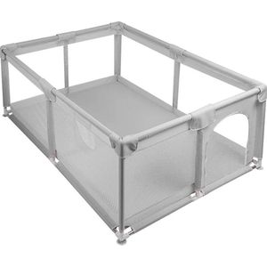 FIBILA BabyBox - Babypark - Speelbox - Babyspeeltuin - Randbeschermer - 160x120x66 - Grijs