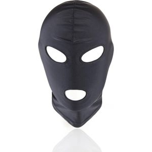Fetish SM Masker Zwart Three Holes - Spannend voor koppels - Sex speeltjes - Sex toys - Erotiek - Bondage - Sexspelletjes voor mannen en vrouwen – Seksspeeltjes - SM masker - Fetish masker - Bondage masker