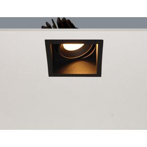 Artdelight - Inbouwspot Vibs - Zwart - LED 10W 2700K - IP44 - Dimbaar > inbouwspots badkamer | inbouwspot zwart | led lamp