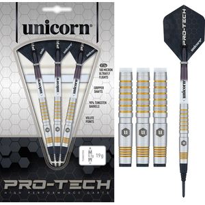 Unicorn Pro-Tech 2 - 70% Tungsten - 17 gram - Softtip Dartpijlen