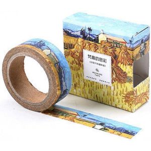 Maïsoogst in Provence | Vincent van Gogh Washi Tapes | Masking Tape | Schilderijen | Kunst | Art | Natuur | Landschappen | Prachtige Natuur Graan Boerderij Bergen Landschap | Bullet Journal | Journalling | Journaling |  Masking Tape