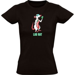 Lab rat Dames T-shirt - wetenschap - scheikunde - dieren - student - laboratorium - lab tech - geneeskunde - gezondheid - analist - onderzoek - grappig