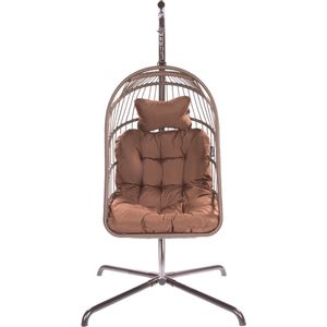 Hangstoelset 'Egg' Brown (Bruin) | 1% For The Planet | Tropilex