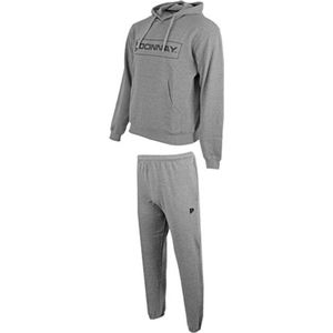 Donnay - Joggingsuit Finn - Joggingpak - Silver-marl (032)- Maat 3XL