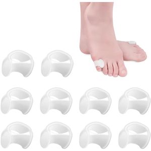 Teenspreiders voor kleine teen - Roze en wit - 10 stuks
