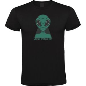 Klere-Zooi - Mensen Bestaan Niet - Zwart Heren T-Shirt - L