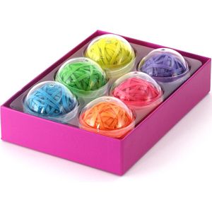 Gesorteerde elastieken ballen in verschillende kleuren van CALCUSO