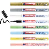 edding 751/8S pastel lakmarker set - assorti - 8 stuks - 1-2mm