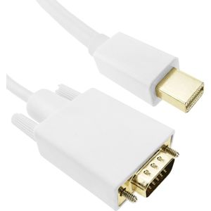 BeMatik - Mini DisplayPort-kabel mannelijk naar VGA mannelijk 1,8 m