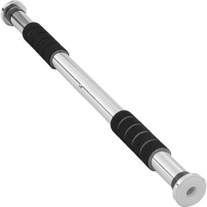 Deurstang verstelbaar van 66,5 cm tot 93 cm, zonder schroeven, antislip, schuimrubberen handgrepen