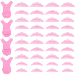 44 stuks siliconen wimperliftstangen met herbruikbare pads en Y-vormige wimperborstel - 5 maten S/M/M1/M2/L