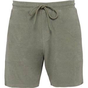 Biologische herenshort korte broek Terry Towel Almond Green - 3XL