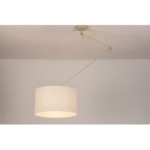 Lumidora Hanglamp 31139 - E27 - Wit - Beige - Zand - Metaal - ⌀ 45 cm