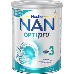 Nestlé NAN OptiPro 3 - Groeimelk voor Baby's vanaf 1 jaar - Voedzame Formule met Essentiële Nutriënten - 1 x 800g