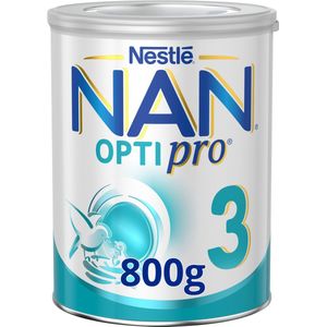 Nestlé NAN OptiPro 3 - Groeimelk voor Baby's vanaf 1 jaar - Voedzame Formule met Essentiële Nutriënten - 1 x 800g