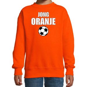 Oranje fan sweater voor kinderen - jong oranje - Holland / Nederland supporter - EK/ WK trui / outfit 130/140 (9-10 jaar)