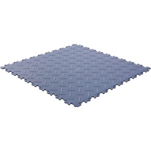 Rubbermagazijn | PVC kliktegel diamant | Donkerblauw | 50x50cm | Dikte 4mm | winkel | showroom | garage | prijs per stuk