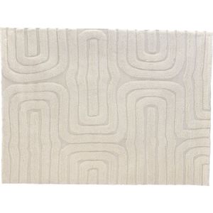 Vloerkleed Rechthoek - Beige Wol - 200x230x2cm - Fee - Giga Meubel