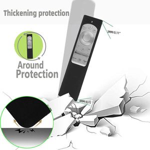 Afstandsbediening Beschermhoes Siliconen Cover Met Draagriem - TV Accessoires - Zwart .