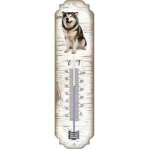 Thermometer: Alaska Malamute | Hondenras | Temperatuur binnen en buiten | -25 tot +45C