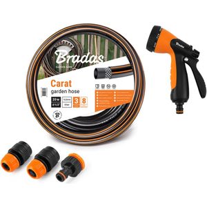 Bradas Carat Tuinslang 13 mm (1/2) + Koppelingen en Spuitmond – Compleet Set 50 m