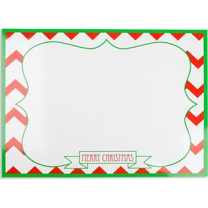 Kerst placemats | Fotofabriek Kerst placemats papier 39,5 x 28,5 cm | Kerstplacemats 10 Stuks | Candy Cane