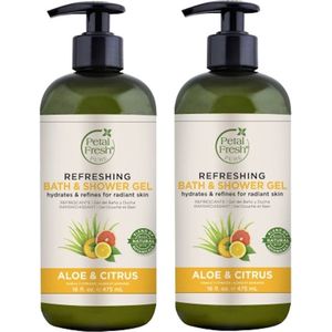 PETAL FRESH - Bath & Shower Gel Aloe & Citrus - 2 Pak