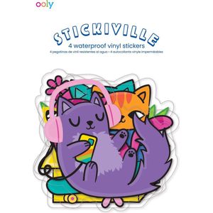 Ooly - Stickiville Stickers: Silly Kitties - Vinyl (4 Die-Cut)