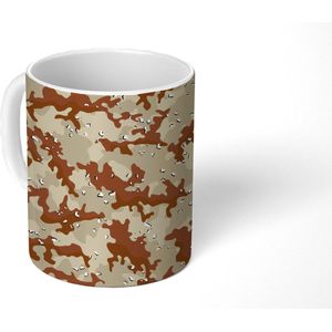 Mok - Koffiemok - Camouflage - Woestijn - Patronen - Mokken - 350 ML - Beker - Koffiemokken - Theemok